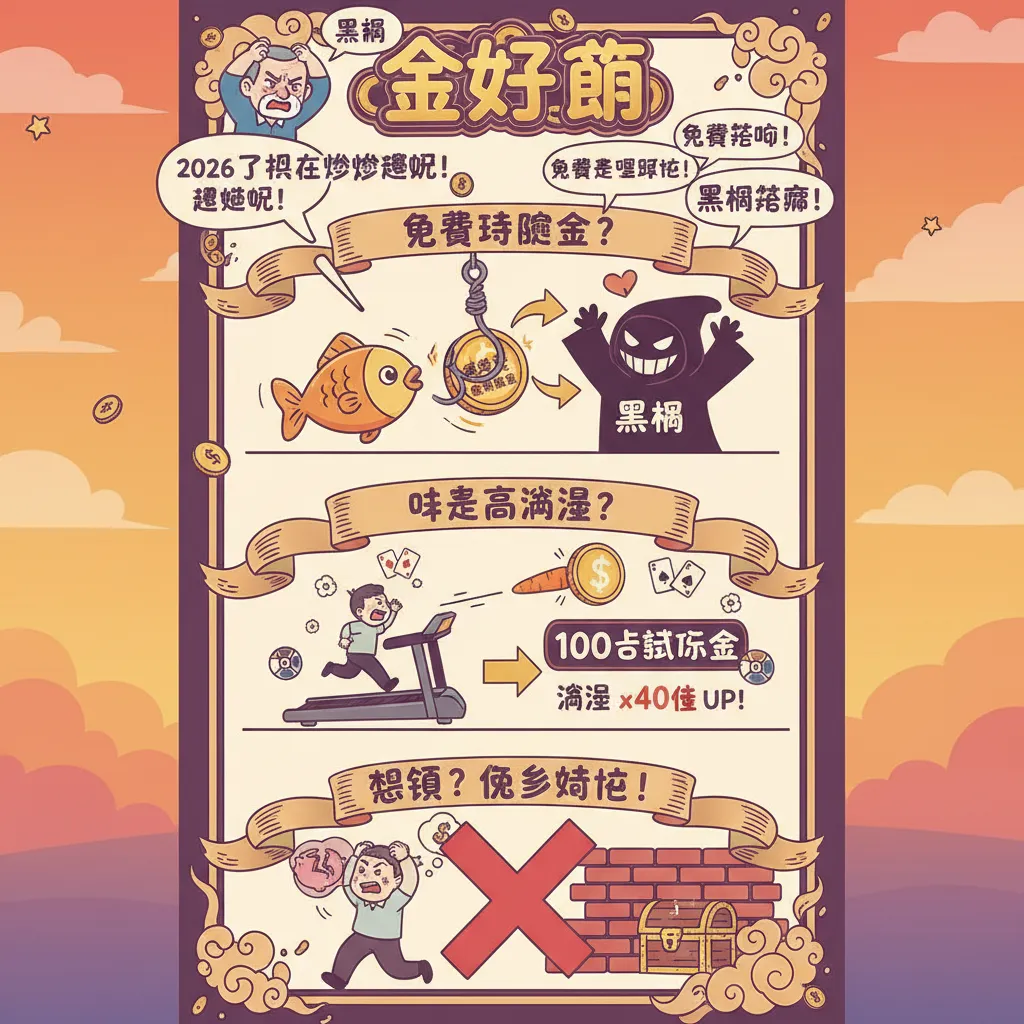 想拿免費體驗金？小心高流水陷阱與黑網詐騙